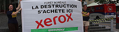 Xerox destroying boreal forest