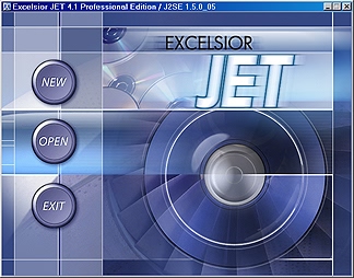 JET splash screen