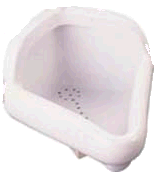 corner urinal