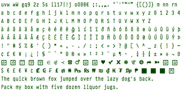 Pragmata font sample