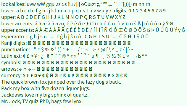 Adobe Source Code Pro font sample