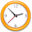 orange clock