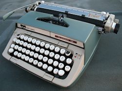 My university typewriter, a Smith Corona with changeable type