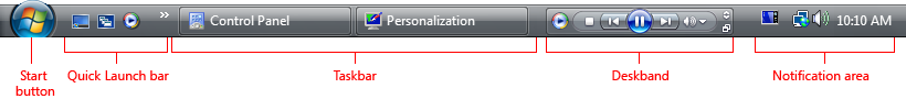 Vista task bar