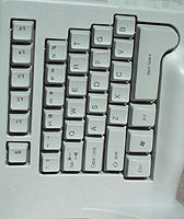 Saftetype left panel of keyboard