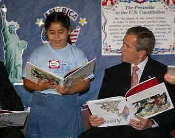 Bush reading