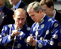 Putin and Bush