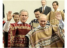 Putin and Bush