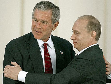 Putin and Bush