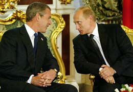 Putin and Bush