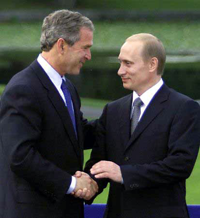 Putin and Bush